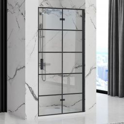 Rea Molier Black drzwi prysznicowe 80 cm czarny półmat/szkło przezroczyste REA-K8537