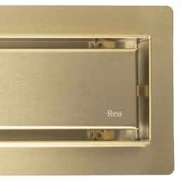 Rea Neox odpływ liniowy 80 cm złoty szczotkowany REA-G4894