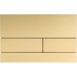 Rea T Steel przycisk spłukujący do WC złoty REA-E0055