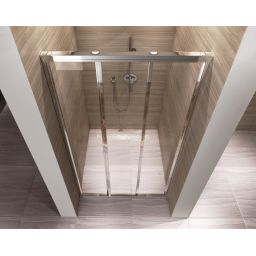 Rea Alex drzwi prysznicowe 80 cm rozsuwane chrom połysk/szkło przezroczyste REA-K0287
