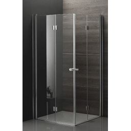 Rea Fold kabina prysznicowa 90x90 cm kwadratowa narożna chrom/szkło przezroczyste REA-K9991