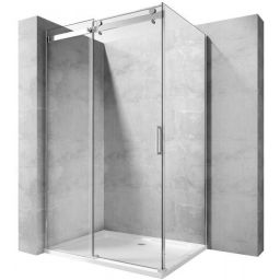 Rea Nixon-2 ścianka prysznicowa 90 cm chrom połysk/szkło przezroczyste REA-K5011