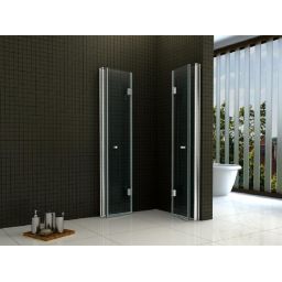 Rea Fold kabina prysznicowa 80x80 cm kwadratowa chrom/szkło przezroczyste REA-K9990