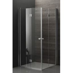 Rea Fold kabina prysznicowa 80x80 cm kwadratowa chrom/szkło przezroczyste REA-K9990