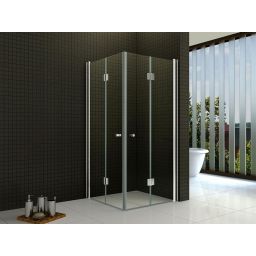 Rea Fold kabina prysznicowa 80x80 cm kwadratowa chrom/szkło przezroczyste REA-K9990