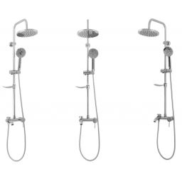 Rea Luis zestaw wannowo-prysznicowy ścienny chrom REA-P7007