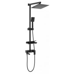 Rea Jack zestaw wannowo-prysznicowy ścienny czarny REA-P7009