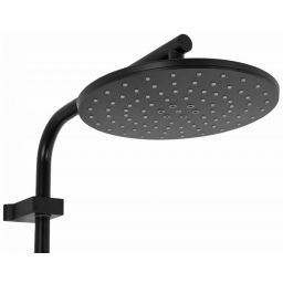 Rea Santos zestaw prysznicowy ścienny z deszczownicą czarny REA-P8803