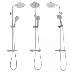 Rea Bliss zestaw prysznicowy ścienny termostatyczny z deszczownicą chrom REA-P8805