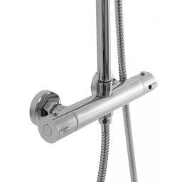 Rea Bliss zestaw prysznicowy ścienny termostatyczny z deszczownicą chrom REA-P8805