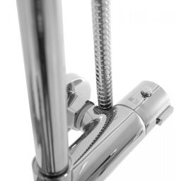 Rea Bliss zestaw prysznicowy ścienny termostatyczny z deszczownicą chrom REA-P8805