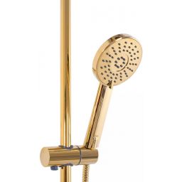 Rea Bliss zestaw prysznicowy ścienny termostatyczny z deszczownicą złoty REA-P8806