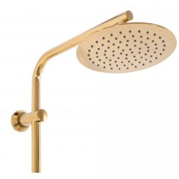 Rea Bliss zestaw prysznicowy ścienny termostatyczny z deszczownicą złoty REA-P8806