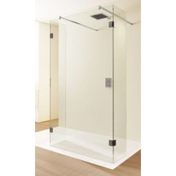 Riho Scandic NXT X202 Walk-In kabina prysznicowa 120x27 cm wolnostojąca czarny mat/szkło przezroczyste G001049121