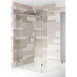 Riho Scandic NXT X402 Walk-In kabina prysznicowa 100x30 cm wolnostojąca chrom błyszczący/szkło przezroczyste G001124120