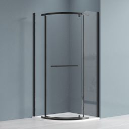 Roth Jandis kabina prysznicowa 80x80 cm czarny mat/szkło przezroczyste N0800