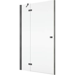 Ronal Annea drzwi prysznicowe 80 cm lewe gunmetal szczotkowany/szkło przezroczyste AN13G08002607