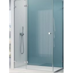 Ronal Annea ścianka boczna 80 cm srebrny połysk/szkło przezroczyste ANTW108005007