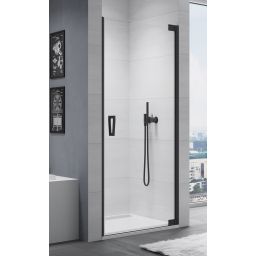 Ronal Cadura drzwi prysznicowe 100 cm prawe czarny mat/szkło przezroczyste CA1CD1000607