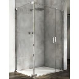 Ronal Cadura drzwi prysznicowe 80 cm uchylne srebrny połysk/szkło przezroczyste CA31CG0805007