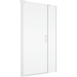 Ronal Cadura drzwi prysznicowe 90 cm uchylne biały mat/szkło przezroczyste CA31CG0900907