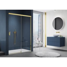 Ronal Cadura drzwi prysznicowe 160 cm prawe złoty/szkło przezroczyste CAS2D1601207