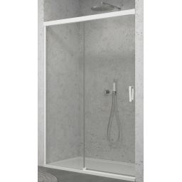 Ronal Cadura drzwi prysznicowe 120 cm lewe biały mat/szkło przezroczyste CAS2G1200907