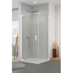 Ronal Cadura ścianka prysznicowa 90 cm boczna biały mat/szkło przezroczyste CAT10900907