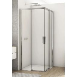 Ronal Divera kabina prysznicowa 90x90 cm kwadratowa srebrny połysk/szkło przezroczyste D22SE2B0905007