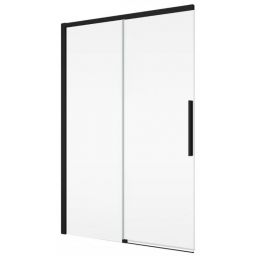 Ronal Oriana drzwi prysznicowe 120 cm rozsuwane czarny mat/szkło przezroczyste D36S21200607