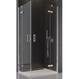 Ronal Pur drzwi prysznicowe 75 cm częściowe 1/2 prawe chrom/szkło przezroczyste PUE2PD0751007