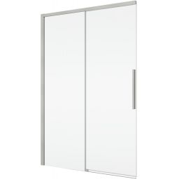 Ronal Oriana drzwi prysznicowe 140 cm rozsuwane nikiel szczotkowany/szkło przezroczyste D36S21402507