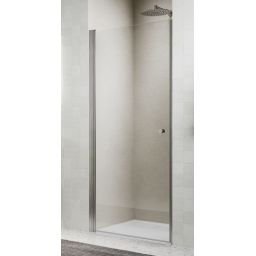 Ronal Solino drzwi prysznicowe 90 cm uchylne nikiel szczotkowany/szkło przezroczyste SOL109002507