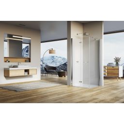 Ronal Solino ścianka prysznicowa 80 cm boczna srebrny połysk/szkło przezroczyste SOLT108005007