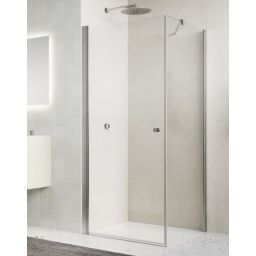 Ronal Solino ścianka prysznicowa 90 cm boczna nikiel szczotkowany/szkło przezroczyste SOLT109002507