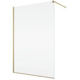 Ronal Walk-In Easy ścianka prysznicowa 100 cm złoty szczotkowany/szkło przezroczyste STR4P1001307