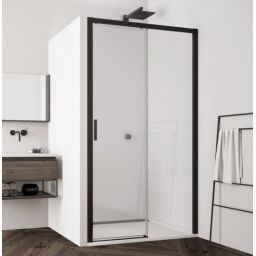 Ronal Top-Line S drzwi prysznicowe 100 cm prawe czarny mat/szkło przezroczyste TLS2D1000607