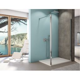 Ronal Top Line S Walk-In ścianka prysznicowa 75 cm wolnostojąca srebrny połysk/szkło przezroczyste TOPF20755007