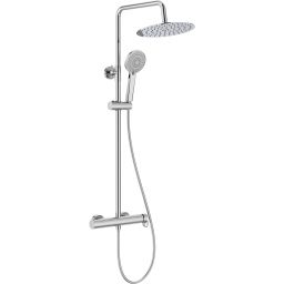 Roca Vega Plus zestaw prysznicowy ścienny z deszczownicą chrom A5A9A6EC00