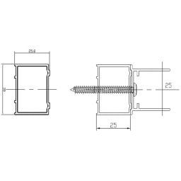 Roca Capital profil poszerzający czarny mat AM49195060