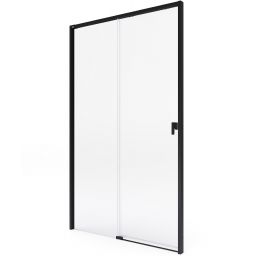 Roca Metropolis-N drzwi prysznicowe 120 cm rozsuwane czarny mat/szkło przezroczyste AMP1312016M