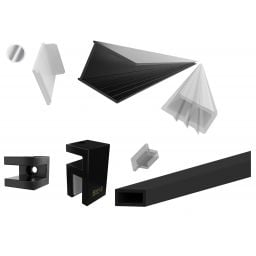 Roca District DF zestaw montażowy do ścianki prysznicowej chrom AMP7820002