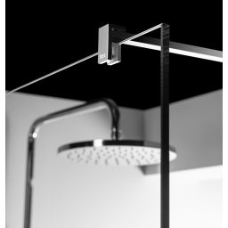 Roca District Walk-In ścianka prysznicowa 80 cm wolnostojąca szkło przezroczyste AMP718080M