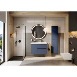 Roca District DF zestaw montażowy do ścianki prysznicowej czarny mat AMP7820006