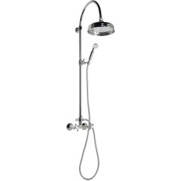 Sapho Antea zestaw prysznicowy ścienny z deszczownicą chrom SET031