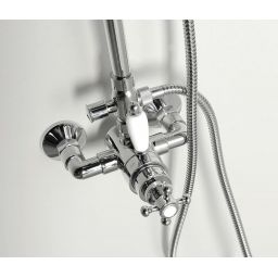 Sapho Antea zestaw prysznicowy ścienny termostatyczny chrom SET041