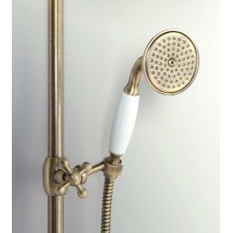 Sapho Antea zestaw prysznicowy ścienny termostatyczny brąz SET046