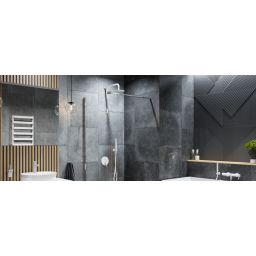 Excellent Pi zestaw prysznicowy podtynkowy z deszczownicą biały mat AREX.SET.1245WH