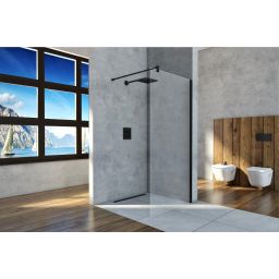 Sea-Horse Easy In ścianka prysznicowa Walk-In 90 cm czarny/szkło przezroczyste BKP251T09K