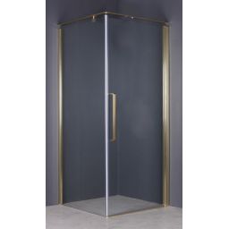 Sea-Horse Fresh Line kabina prysznicowa 90 cm kwadratowa złoty/szkło przezroczyste BK260T09Z